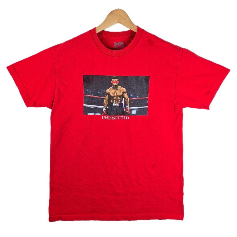 DGK Shirt Men’s Large Red Mike Tyson Graphic Tee Skater Undisputed